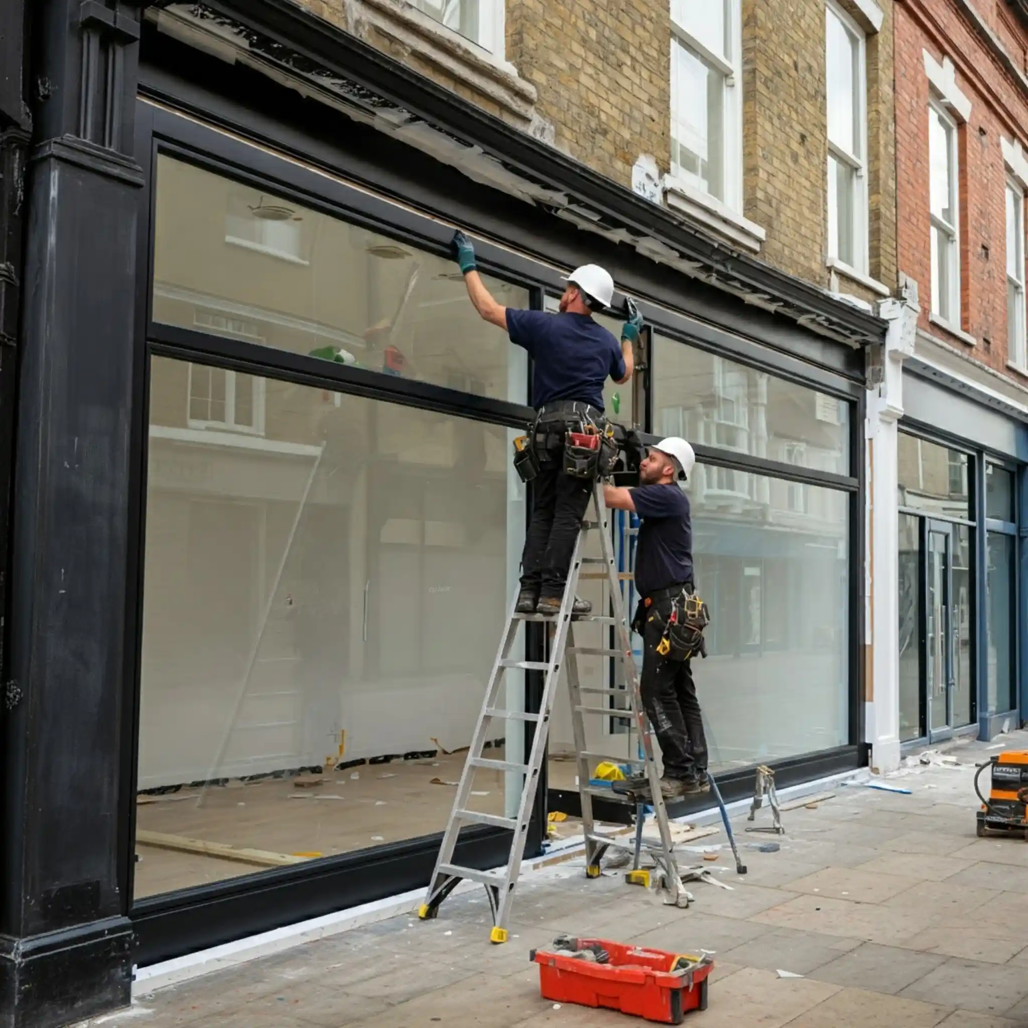 Professional shop front installation in Brighton